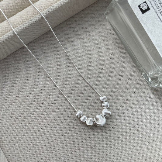 Pearl Necklace S925 Pure Silver